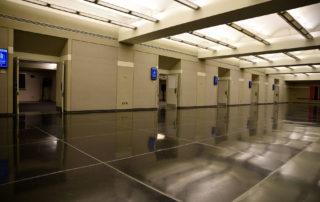 Proshansky Auditorium - Auditorium Rental in NYC. Lobby area and entrance to adjoining conference rooms.
