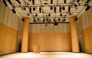 Black Box Theater Rental in NYC - Segal Theatre. Empty space, which can accommodate a variety of events.
